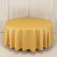 Lamour Satin 108" Round Tablecloth Champagne - Durable & Silk-Like Table Cover