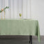 Satin Rectangular 60"x102" Tablecloth Sage Green - Smooth and Lustrous Table Cover