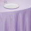 Lamour Satin 120" Round Tablecloth Lavender Lilac - Seamless Table Cover with Soft Tempered Sheen