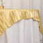 Satin 72"x72" Table Overlay Square Tablecloth Champagne - Stripe Table Topper