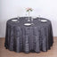 Sequin 120" Round Tablecloth Black - Seamless Diamond Glitz Table Cover