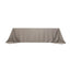 Lamour Satin 90"x156" Rectangle Tablecloth Silver - Luxurious, Soft Seamless Table Cover