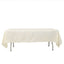 Taffeta 60"x102" Rectangle Tablecloth Ivory - Accordion Crinkle Table Cover