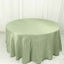 Taffeta 120" Round Tablecloth Sage Green - Seamless Accordion Crinkle Table Cover