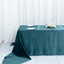 Premium Velvet 90"x156" Rectangle Tablecloth Peacock Teal - Reusable Soft & Seamless Table Cover