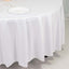 Scuba Round 108" Tablecloth White - Wrinkle Free & Stain Resistant Table Cover for Exquisite Events