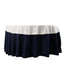 Scuba Round 70" Tablecloth White - Wrinkle Free & Stain Resistant Table Cover for Weddings and Banquets