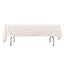 Scuba Rectangular 60"x102" Tablecloth Ivory - Wrinkle Free & Stain Resistant Table Cover