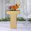 Shiny Ceramic Vase Letter "T" Gold Plated - Chic Bud Planter Pot for Events & Decor 6"
