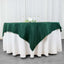 Premium Polyester 70"x70" Table Overlay Square Tablecloth Hunter Emerald Green 220GSM Wrinkle-Resistant Table Cover