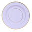 25-Pack Disposable Round Charger Plates in Lavender Lilac Sunray Design with Gold Rim - 350GSM Heavy Duty Paper Chargers 13"