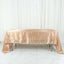 Satin Rectangular 60"x126" Tablecloth Nude - Smooth and Lustrous Table Cover