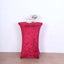 Crushed Velvet Spandex 30" Round Cocktail Table Cover Red Smooth Highboy Tablecloth