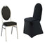 Premium Spandex Chair Cover with Foot Pockets for Banquet Chairs Black - Stretch 220GSM Fitted Slipcover
