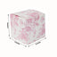 25 Pack Candy Treat Favor Boxes in French Toile Pattern - Matte Pink and White Party Gift Boxes, Cardstock Paper - 3"x3"