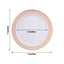 10-Pack Plastic Round Dessert Plates 7" White with Blush Rose Gold Spiral Rim - Chic Disposable Salad Plates for Events & Banquets