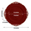 6-Pack Acrylic Round Charger Plates 13" in Burgundy with Gold Embossed Baroque Rim, Antique Decorative Dinner Party Charger Tableware