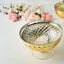 Mercury Glass Pedestal Bowl Vase Compote Style Gold - Sophisticated Floral Table Decor for Events 8" - Linen Luxes