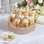 Metal Cake Stand Pedestal Crystal Beaded Design Gold - Cupcake Display and Dessert Riser 14" - Linen Luxes