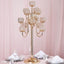 Metal Crystal Beaded Candelabra Gold 13 Arm Design - Table Centerpiece for Events 40" - Linen Luxes