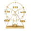 Metal Ferris Wheel Cupcake Holder Gold - Large Decorative Rotating Dessert Display Stand for Carnival - Themed Events Baby Showers & Weddings 23" - Linen Luxes