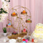 Metal Ferris Wheel Cupcake Holder Gold - Large Decorative Rotating Dessert Display Stand for Carnival - Themed Events Baby Showers & Weddings 23" - Linen Luxes
