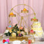 Metal Ferris Wheel Cupcake Holder Gold - Large Decorative Rotating Dessert Display Stand for Carnival - Themed Events Baby Showers & Weddings 23" - Linen Luxes