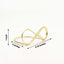10-Pack Metal Card Holder Stands Infinity Design Gold - Table Number Stands and Wedding Place Card Menu Clips 3"
