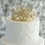 Metal Princess Crown Cake Topper Gold - Exquisite Cake Centerpiece Decor for QuinceaÃ±eras Bridal Showers & Fairytale - Themed Events 2" - Linen Luxes