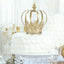 Metal Royal Crown Cake Topper Gold for Glamorous Events & Special Occasions 8" - Linen Luxes