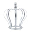 Metal Royal Crown Cake Topper Silver - Sophisticated Wedding Cake Centerpiece Decor for Themed Events 9" - Linen Luxes