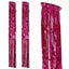 Metallic Fuchsia Foil Fringe Hanging Curtain Column - Linen Luxes