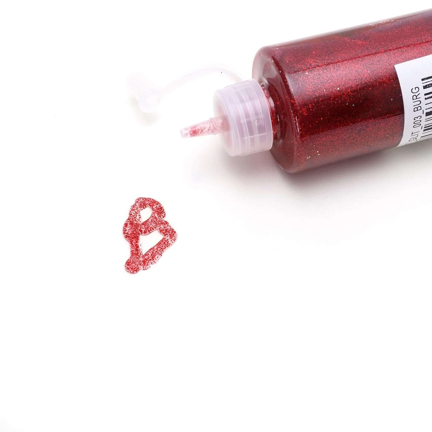 Metallic Glitter Glue Burgundy - Washable Nontoxic Art Glue for Fun DIY Projects Scrapbooking & Party Decor 4 oz Bottle - Linen Luxes