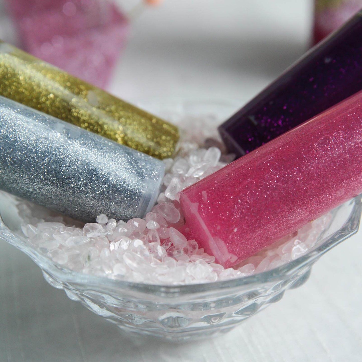 Metallic Glitter Glue Purple - Washable Nontoxic Art Glue for Fun DIY Projects Scrapbooking & Party Decor 4 oz Bottle - Linen Luxes