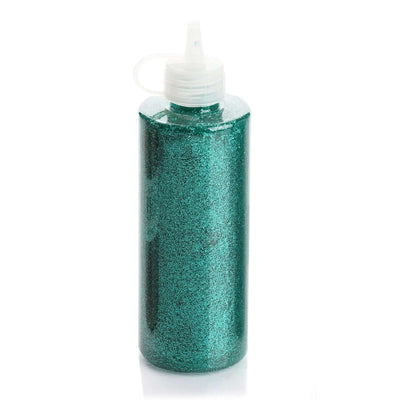 Metallic Glitter Glue Turquoise - Washable Nontoxic Art Glue for Fun DIY Projects Scrapbooking & Party Decor 4 oz Bottle - Linen Luxes
