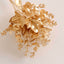 4-Pack Artificial Eucalyptus Leaves Decor Metallic Gold - Vibrant Faux Plant Spray Bush for Bridal Bouquets Floral Arrangements & Event Styling 12"