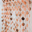 Rose Gold Round Chain Foil Fringe Curtain Party Backdrop, Metallic Rose Gold Tinsel Streamer Party Decor - Door Window Foil Curtain - 3ftx6.5ft