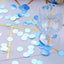 Metallic Round Party Confetti 18G Bag Dusty Blue Foil, Balloon Table Confetti Glitter Dots for Festive Weddings Baby Bridal Showers & Events - Linen Luxes