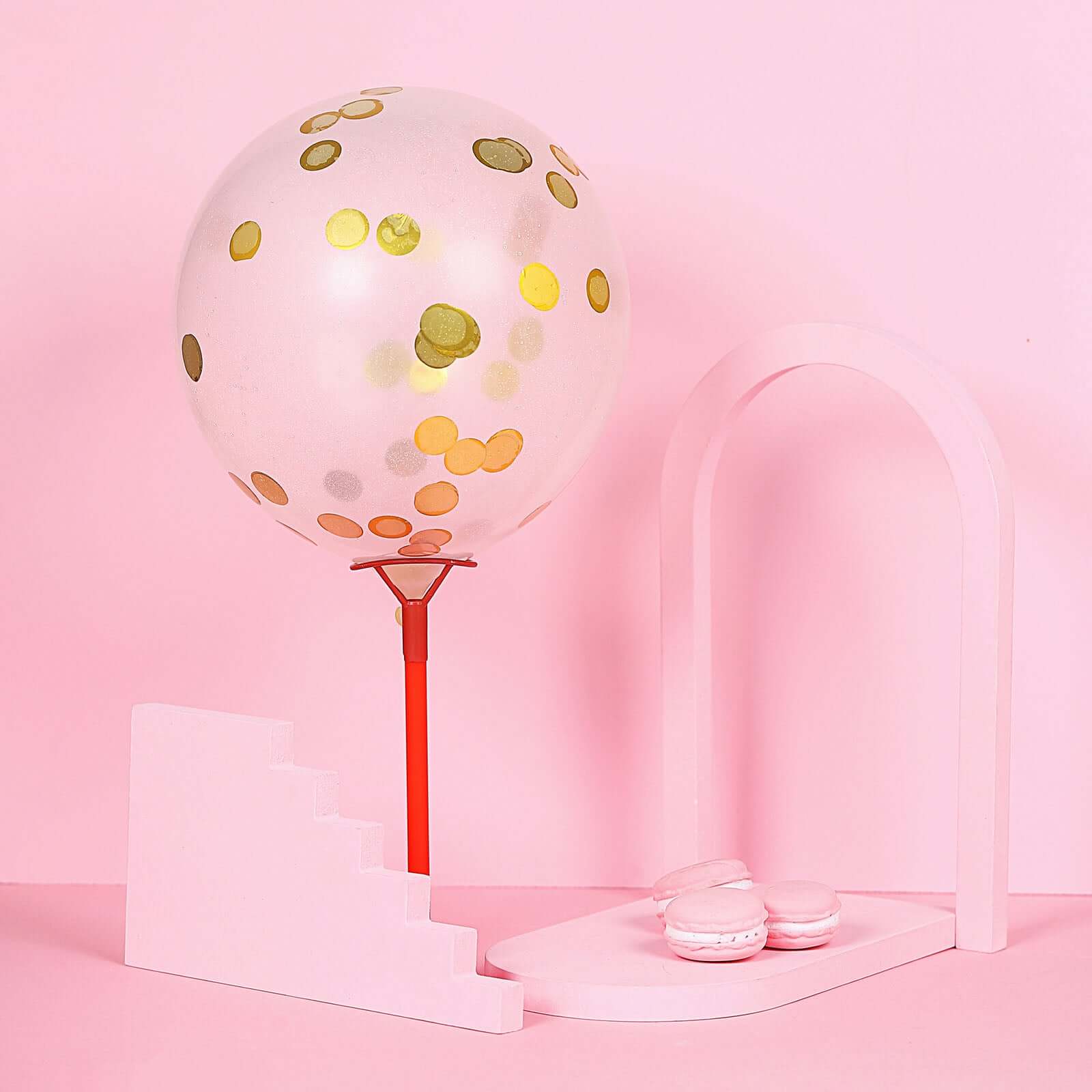 Metallic Round Party Confetti 18G Bag Gold Foil, Balloon Table Confetti Glitter Dots for Festive Weddings Baby Bridal Showers & Events - Linen Luxes