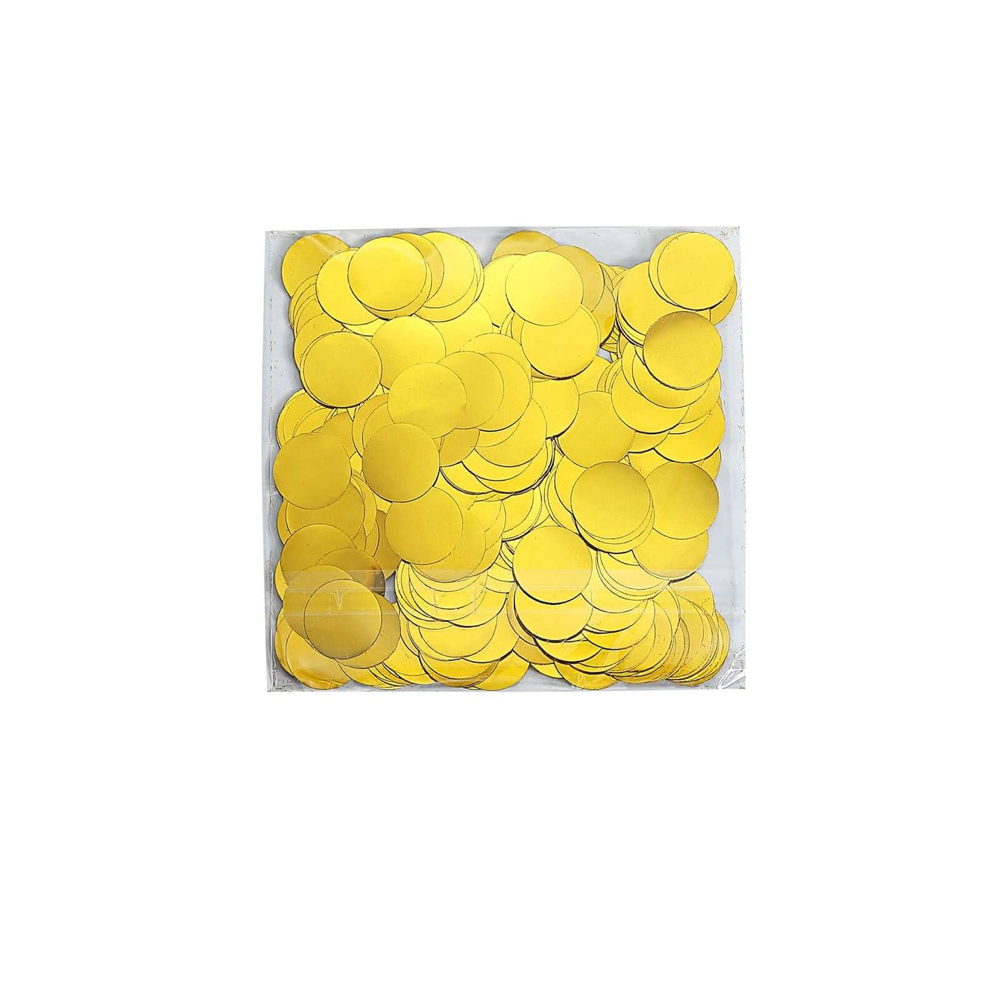 Metallic Round Party Confetti 18G Bag Gold Foil, Balloon Table Confetti Glitter Dots for Festive Weddings Baby Bridal Showers & Events - Linen Luxes