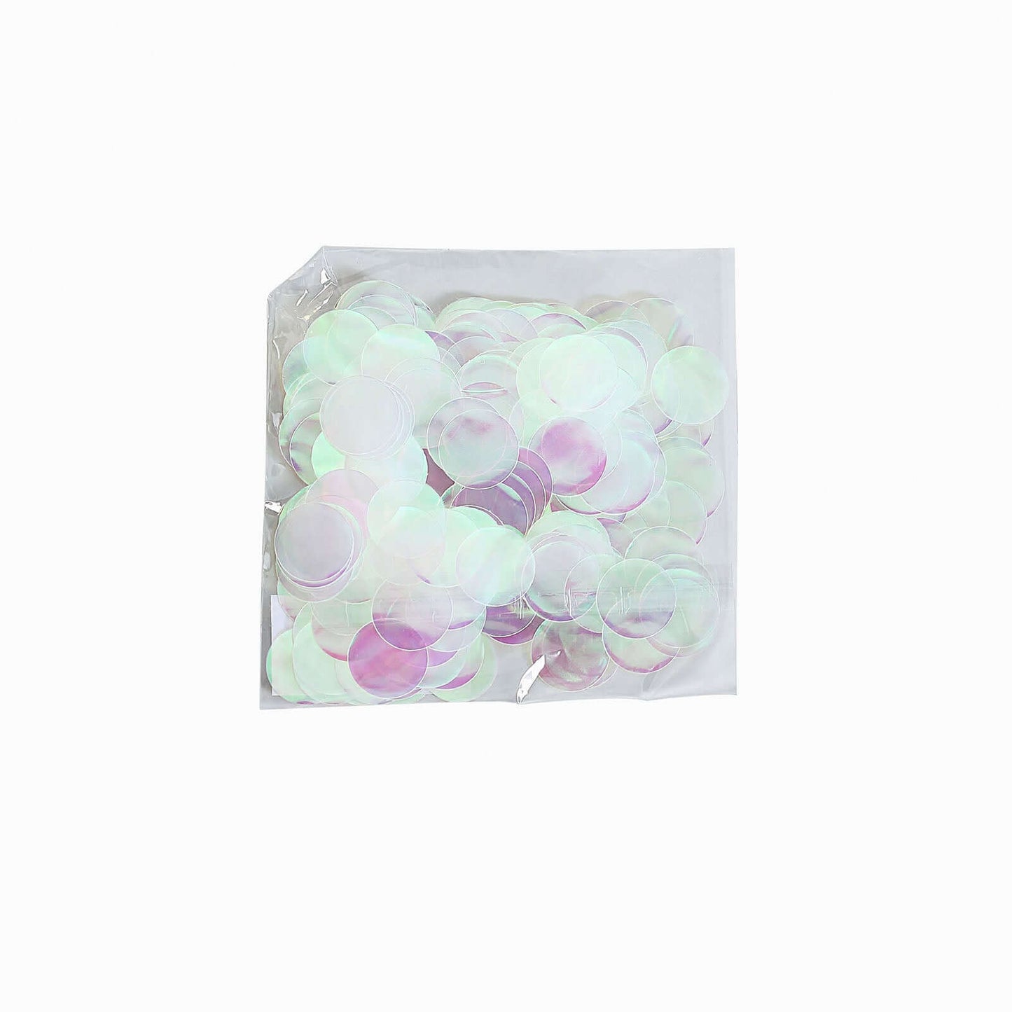 Metallic Round Party Confetti 18G Bag Iridescent Foil, Balloon Table Confetti Glitter Dots for Festive Weddings Baby Bridal Showers & Events - Linen Luxes