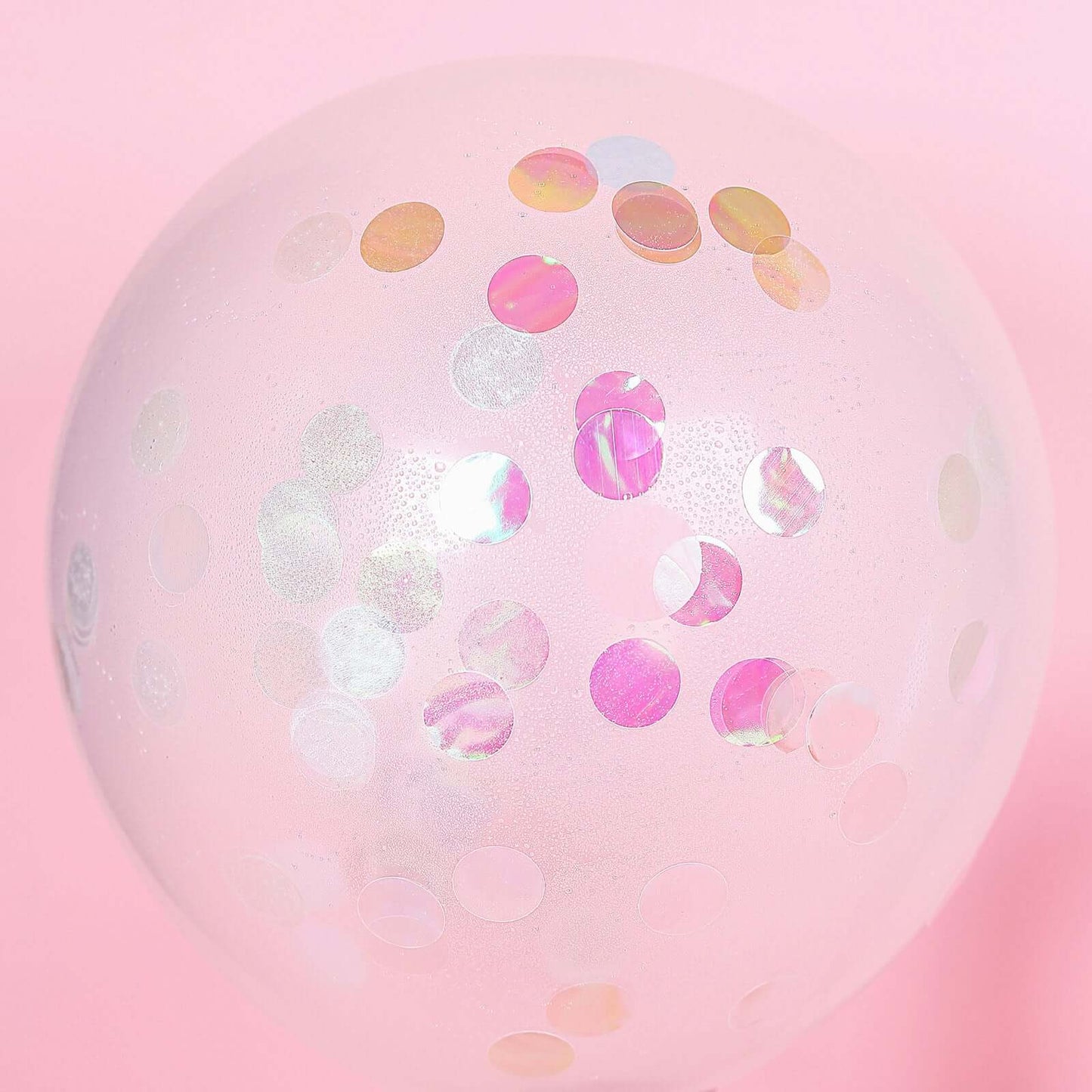 Metallic Round Party Confetti 18G Bag Iridescent Foil, Balloon Table Confetti Glitter Dots for Festive Weddings Baby Bridal Showers & Events - Linen Luxes
