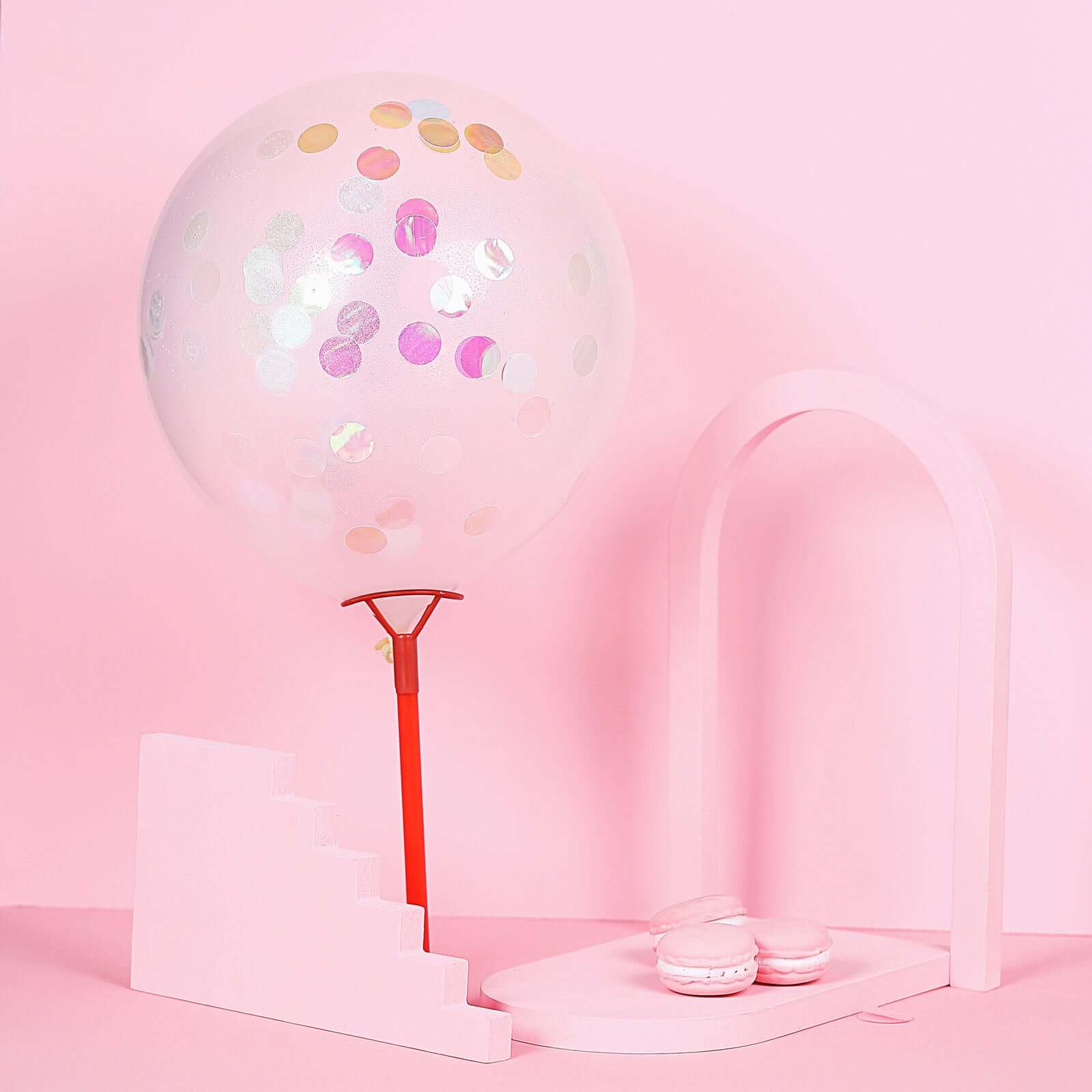 Metallic Round Party Confetti 18G Bag Iridescent Foil, Balloon Table Confetti Glitter Dots for Festive Weddings Baby Bridal Showers & Events - Linen Luxes