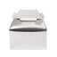 25 Pack Metallic Silver Candy Gift Tote Gable Boxes, Party Favor Treat Bags - 6"x3.5"x7"