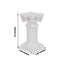 6-Pack Resin Roman Column Pillar Pedestal Candle Holders, Greek Statue Antique White Stands Sturdy Decorative Design 2.5"