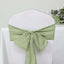 5 Pack Jute Faux Burlap 6"x108" Chair Sashes Sage Green - Boho Chic Linen Decor