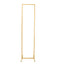 5.5ft Slim Gold Metal Frame Wedding Arch, Rectangular Backdrop Stand, Floral Display Frame