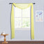 18ft Yellow Sheer Organza Wedding Arch Drapery Fabric, Window Scarf Valance