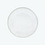 10-Pack Economy Plastic Round Charger Plates 12" in Clear with Wide Silver Rim, Decorative Dinner Party Serving Plates