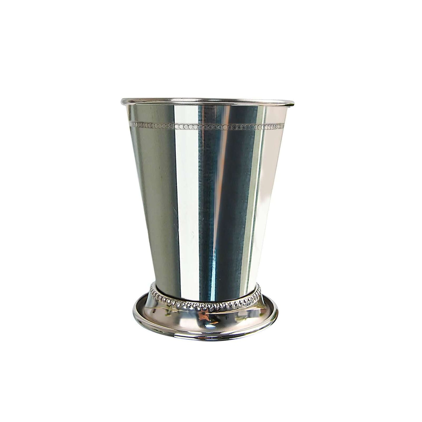 Mint Julep Cup Vase Stainless Steel Silver - Perfect for Flower Arrangements and Event Decor 4.5" - Linen Luxes
